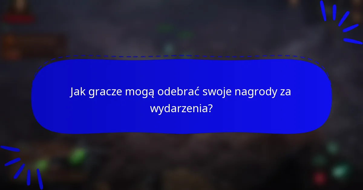 Jak gracze mogą odebrać swoje nagrody za wydarzenia?
